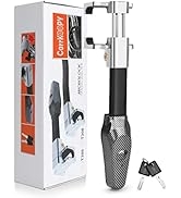 Carrkoopy Auto Steering Wheel Lock with Alarm, Heavy Duty Anti-Theft Device Locking Car Theft Pre...