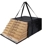 CIVJET Insulated Pizza  Bag for Carry Hot, 20" x 20" x 14" Insulated Food  Bag, G...