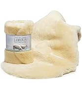 Desert Breeze Distributing Genuine New Zealand Baby Sheepskin, 100% Natural, Soft Shorn Wool, Soo...