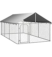 GOLINPEILO Heavy Duty Dog Kennels Outside Playpen for Dogs Outdoor Dog Fence with Water-Resistant...