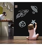 Magnetic Chalkboard Contact Paper for Wall, Includes 4 Liquid Chalks, 4 Magnets, 1 Rag, 60" x 36"...