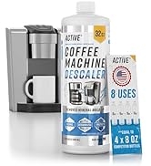 Coffee Machine Descaler Descaling Solution - 32oz (8 Uses) Espresso & Coffee Maker Cleaner Compat...