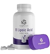 R-Alpha Lipoic Acid 300mg Stabilized 120 Vegetarian Capsules | Na R-ALA Supplement | Pure Powder ...