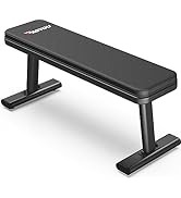 PASYOU Flat Weight Bench Workout Bench Max Load 1450LBS/660KG Strength Training Bench Press for H...