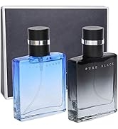 Eau de cologne for men, 2pcs Perfume Kit, Masculine Glass Bottle Long Lasting Perfume Light Fragr...