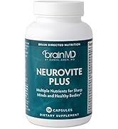 Dr Amen BrainMD NeuroVite Plus - 120 Capsules - Multivitamin & Mineral Supplement, Enhanced with ...