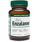 Master Supplements Enzalase - 50 Capsules - Probiotic Compatible Enzymes - Provides Digestive Boo...