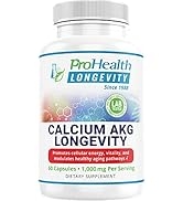 ProHealth Calcium AKG Longevity (Alpha Ketoglutarate) (1,000 mg per 2 Capsule Serving, 60 Capsule...