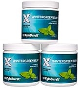 XyloBurst Xylitol Chewing Gum - Aspartame Free, Sugar Free, Vegan Gum - 100 Count Jar (3 Pack)