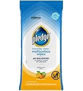 Pledge Everyday Clean Multisurface Wipes, Fresh Citrus, 25 Wipes