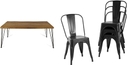 table + chair, TBS-CB4-Black