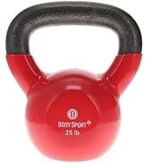 Body Sport Kettlebell with Steel Handle and Cast Iron Bell