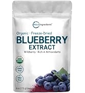 Sustainably Canada Grown, Organic Blueberry Extract 50:1 Concentrated Powder, 6 Ounce, Wild Grown...