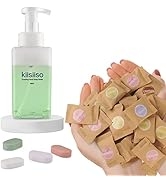 KIISIISO Foaming Hand Soap Tablets (10 Pack)+ Hand Wash Dispenser (1 Bottle), Lemon Lime Soft Han...