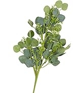 Factory Direct Craft Artificial Seeded Eucalyptus Spray | Greenery for Holiday Decorations, Flora...