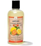 Cutting Board Oil (12oz) by CLARK'S | Enriched with Lemon & Orange Oils | Food Grade Mineral Oil ...