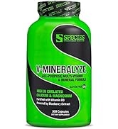 Species Nutrition V-Mineralyze All-Purpose Multivitamin, Vitamin C and D3, Chelated Minerals, Blu...