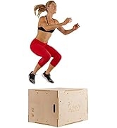 Sunny Health & Fitness Foam Plyo Box with Adjustable Heights and High Weight Capacity