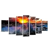 Conipit XLarge Ocean Waves Wall Art Canvas Beach Landscape Picture Prints Sunset Seascape Paintin...