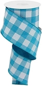 Turquoise Buffalo Plaid