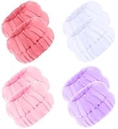 8 Pcs SPA Face Wash Wristbands Wrist Towels for Washing Face,Facial Cleasing Makeup Remove Wrist ...