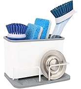 KeFanta Kitchen Sink Caddy, Sink Sponge Holder, Dish Brush and Scrubber Organizer for Kitchen Cou...