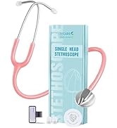 FriCARE Pink Stethoscopes for Nurses, Doctors and Nursing School Students, Lightweight Single Hea...