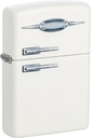 White Matte Texture Print Retro Fridge