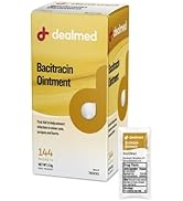 Dealmed Bacitracin Ointment – Made in The USA - 144 Per Box, First Aid Antibiotic Pain Relieving ...