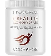 Codeage Liposomal Creatine Monohydrate Powder Supplement, Unflavored, Sports & Fitness, 3-Month S...