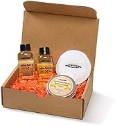 CLARK'S Cutting Board Care Gift Set - Cutting Board Soap, Oil, Wax, and Buffing Pad. Enriched wit...