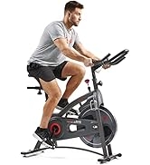 Sunny Health & Fitness Endurance Indoor Cycling Exercise Bike with Magnetic Resistance and Option...