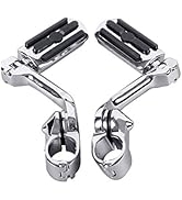 XFMT 1.25" 32 mm Long Angled Adjustable Highway Foot Pegs Peg Mount For Harley Davidson