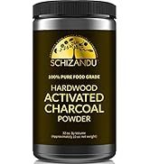 Schizandu Organics Activated Hardwood Charcoal Powder, Vegan 100% Pure Detox | Use for Skin & Bod...