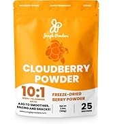 Jungle Powders Cloudberry Powder 3.5 oz, Pure Nordic Freeze Dried Cloudberry Extract No Sugar Add...