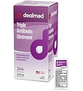 Dealmed Triple Antibiotic Ointment – Made in The USA - 0.9 gm UD, 144 Per Box, Single-Use Packets...