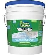 Green Gobbler Pet Safe Ice Melt Effective to -15° Fahrenheit | 35lb Pail | Fast Acting Treatment ...