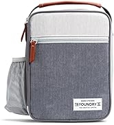 Foundry by Fit + Fresh, Thayer Insulated Lunch Bag, Reusable Lunch Box & Soft Mini Cooler Bag, Pe...