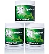 XyloBurst Xylitol Chewing Gum - Aspartame Free, Sugar Free, Vegan Gum - 100 Count Jar (3 Pack) (S...