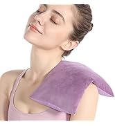 SuzziPad Heating Pad Microwavable for Pain Relief with Washable Cover, 7 x12" Reusable Heat Pad f...