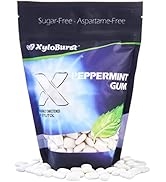 Focus Nutrition, XyloBurst 100% Xylitol Gum, Peppermint Gum, 500 Count Bag, Natural Chewing Gum, ...