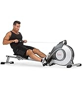 Sunny Health & Fitness Magnetic Rowing Machine Rower with LCD Monitor