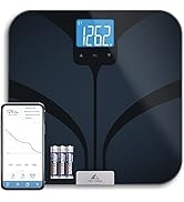 Greater Goods Bluetooth Connected Bathroom Smart Scale, Measures & Tracks BMI, Lean Mass, Water W...