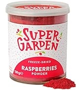 Super Garden Freeze Dried Raspberry Powder – 100% Natural Contains Vitamin C for Immune System Bo...