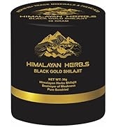 HIMALAYAN HERBS Shilajit Resin, Best Shilajit Pure Himalayan Organic 30g - Sundried Gold Grade 10...