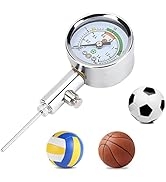 Ball Pressure Gauge, Mini Utility Air Pressure Gauge Barometer Tool for Basketball Football Volle...