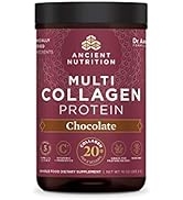 Collagen Powder Protein by Ancient Nutrition, Multi Collagen Chocolate Protein Powder, 24 Serving...