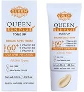 QUEEN SUN PLUS | Tone Up Sunscreen SPF60 Broad Spectrum-Make up base, Primer-Anti Aging, Face Moi...