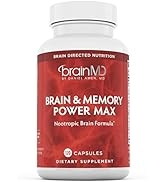 BRAINMD Dr Amen Brain & Memory Power MAX - 120 Capsules - Nootropic Supplement with Alpha-Lipoic ...