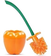 ADNIKIA Bell Pepper Toilet Brush, Toilet Bowl Brush and Holder, Sweet Pepper Cute Toilet Brush, B...